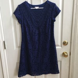 Xhilaration Navy Lace Dress